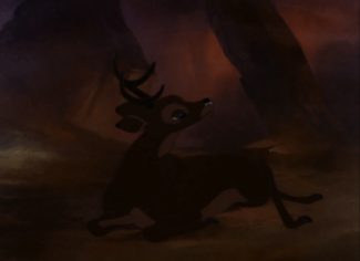 Bambi needing to get up to save his life